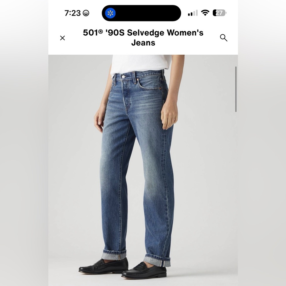 Levi’s 501 90s selvedge 25 x 30